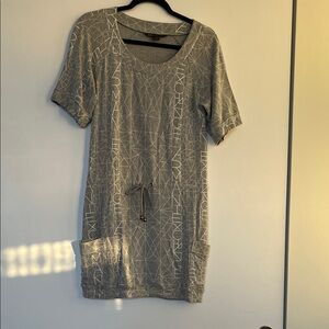 Armani Exchange Gray Mini Dress